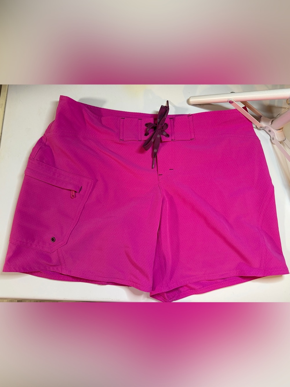 Athleta Hudson Board Shorts Women's Size 4 Pink Beach Surf Swim Activewear
